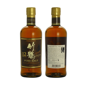 日本竹鹤威士忌12年进口原装纯麦威士忌洋酒烈酒高端酒700ml